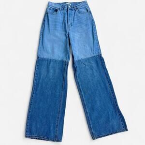 Pacsun baggy two-tone jeans